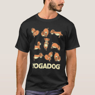 Yogadog Hund Pose Dogmotif Meditation Acro Hatha Y T Shirt