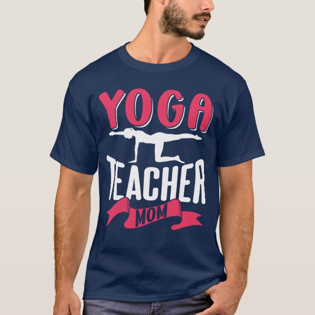 Yogaeacher Mamma Mamma Hobby Mor-gåva T Shirt (Framsida)