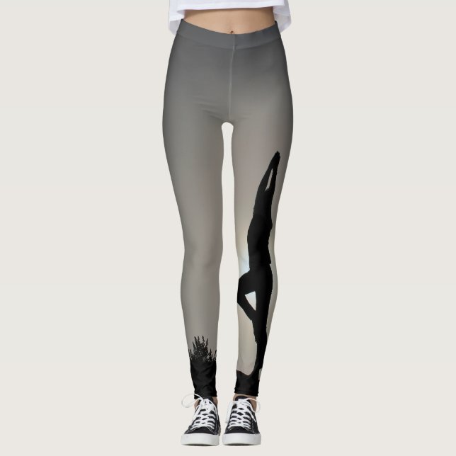 Yogaelasticitet Leggings (Framsida)