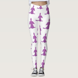 Yogafiguren, Sukhasana poserar, beställnings- Leggings