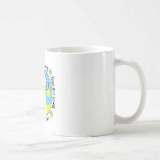 Yogaflickan driver logotypen kaffemugg