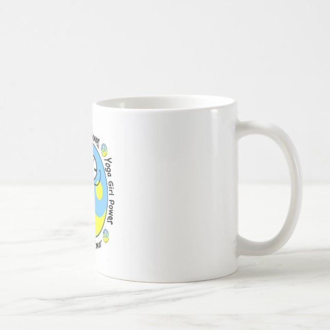 Yogaflickan driver logotypen kaffemugg (Höger)