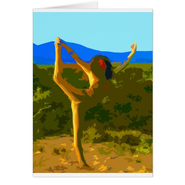 Yogafrihet Hälsningskort (Framsidan)