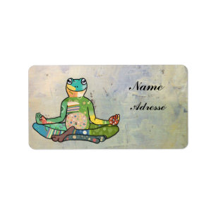 yogafrosch adressetikett