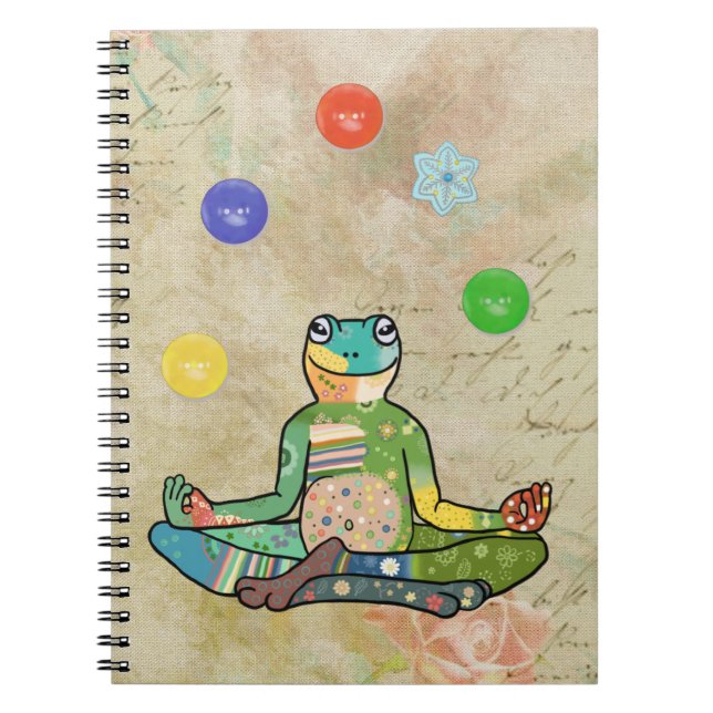 yogafrosch anteckningsbok (Framsidan)
