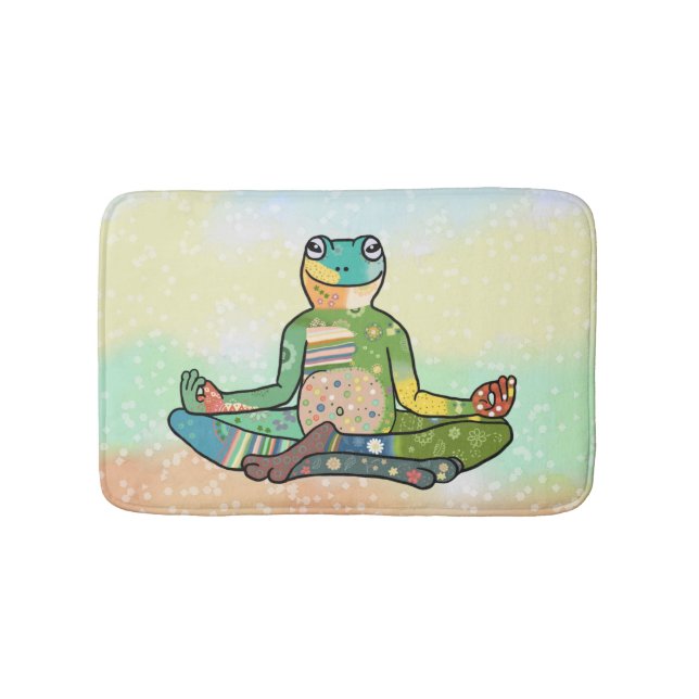 Yogafrosch Badematte Badrumsmatta (Framsidan)