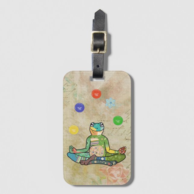 yogafrosch bagagebricka (Framsida vertikal)