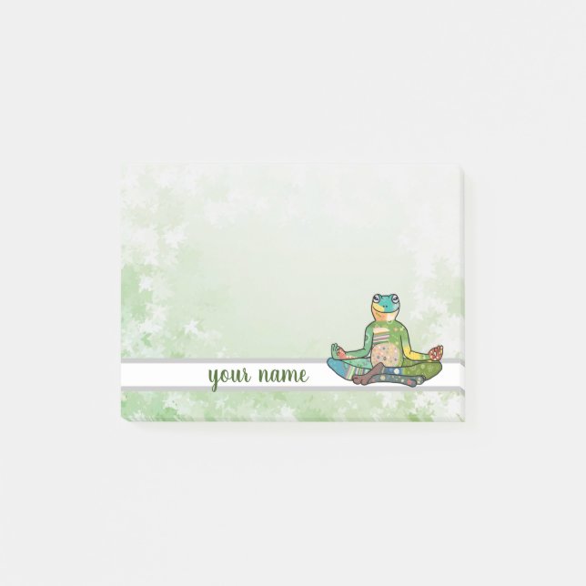 Yogafrosch Klebezettel Post-it Block (Framsida)
