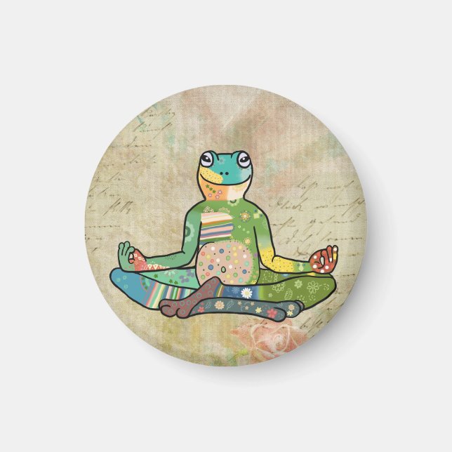 Yogafrosch Magnet (Framsidan)