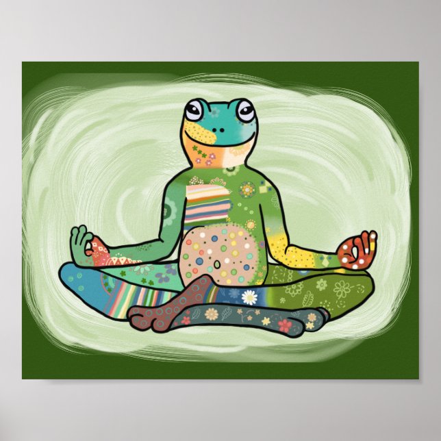 Yogafrosch Poster (Framsidan)