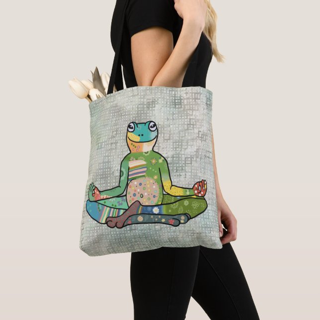 yogafrosch tygkasse (Närbild)