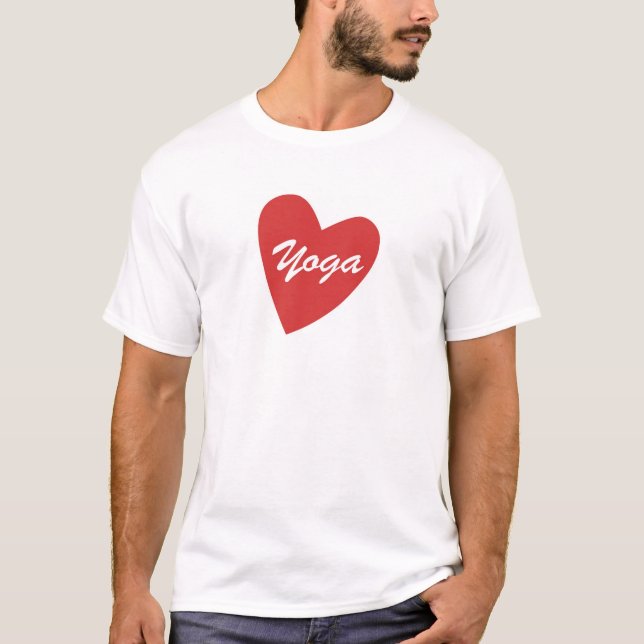 yogahjärta t-shirt (Framsida)