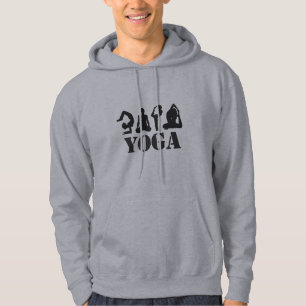 YogaHoodie Sweatshirt Med Luva