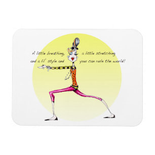 Yogahumormagnet Magnet