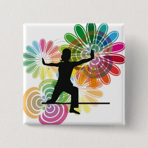 Yogaillustration Knapp