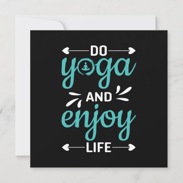 Yogaimer | Gör Yoga Och Njut Av Livet Inbjudningar (Framsida)