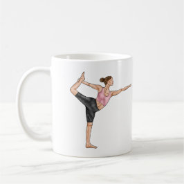 Yogainstruktör Dansarpose Lärare Personligt Namn Kaffemugg