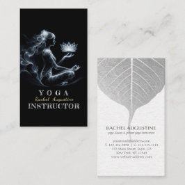 Yogainstruktör Lotusmeditationsställning Glödande  Visitkort
