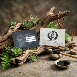 Yogainstruktör Meditationsställning Klass Pass Loj Lojalitetskort