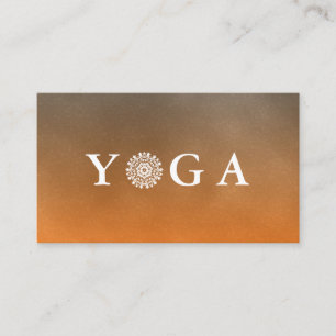Yogainstruktör Vintage Stil Visitkort