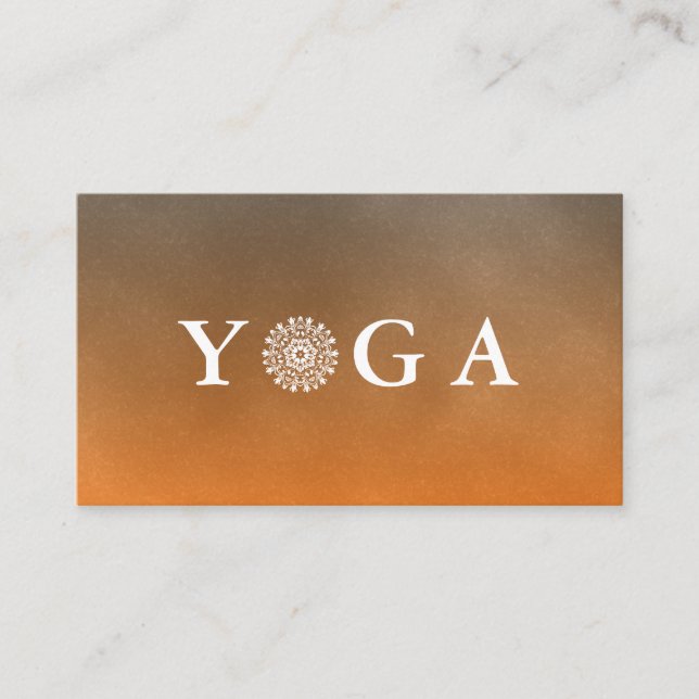 Yogainstruktör Vintage Stil Visitkort (Framsida)