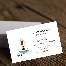 Yogainstruktör, yogalinstruktör. visitkort
