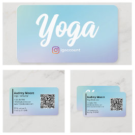Yogainstruktör Yogastudio Professionell Visitkort