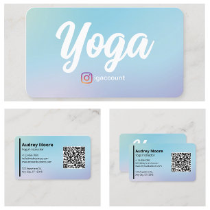 Yogainstruktör Yogastudio Professionell Visitkort