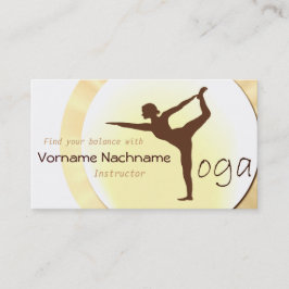 Yogainstruktörvisitkort Visitkort