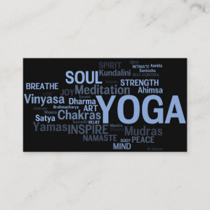 YOGAinstruktörvisitkort - Yogaord Visitkort