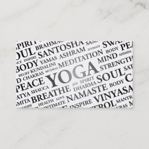 YOGAinstruktörvisitkort - Yogaord Visitkort