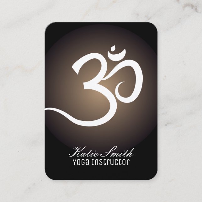 Yogainstruktörvisitkortar Visitkort (Framsida)
