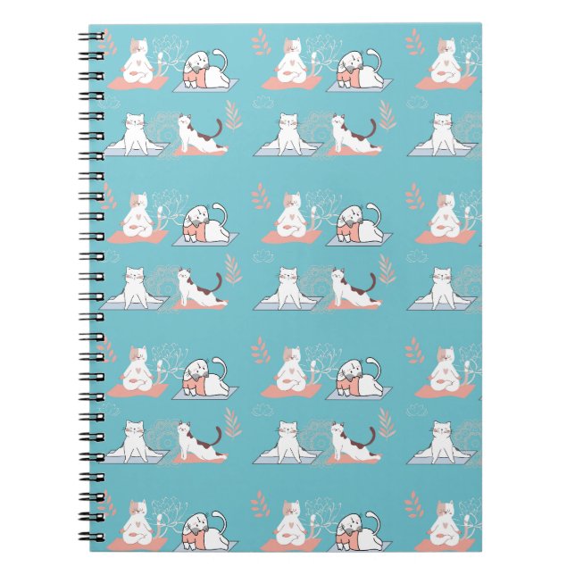 Yogakatter Lotus Anteckningsbok (Framsidan)