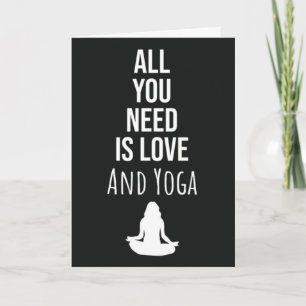 Yogakort för yogakvinna för henne kort