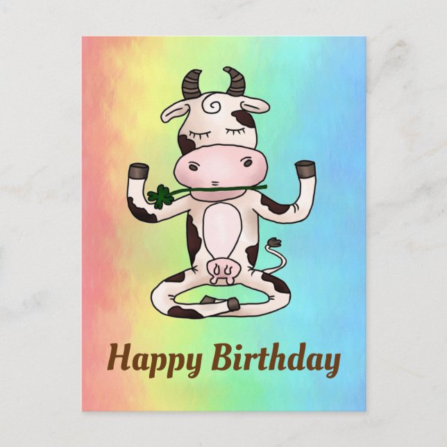 Yogakuh Postkarte Vykort (Framsida)