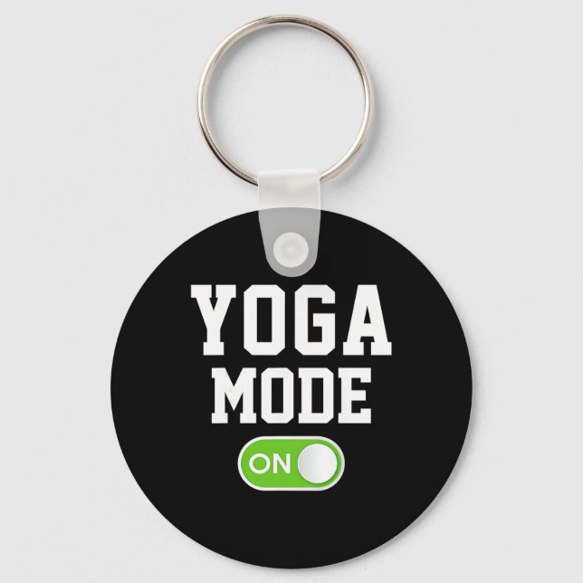Yogaläge På Rolig Yogini Yogi Nyckelring (Framsida)