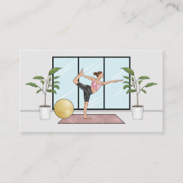 Yogalärare Dansarpose Meditation Lärare Visitkort