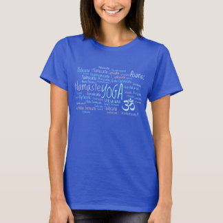 Yogalärare poserar Sanskrit Asanas Yoga T Shirt