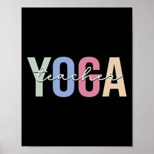 Yogalärare Yoga Instruktör Poster