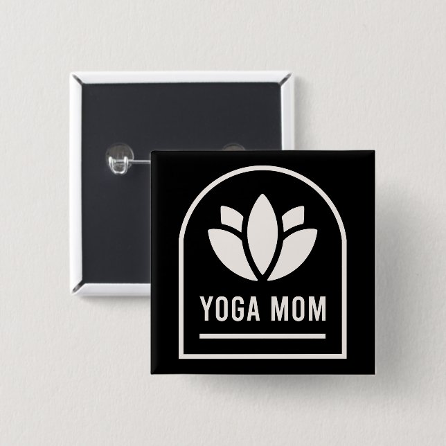 Yogamamma yogi mor knapp (Framsida & baksida)