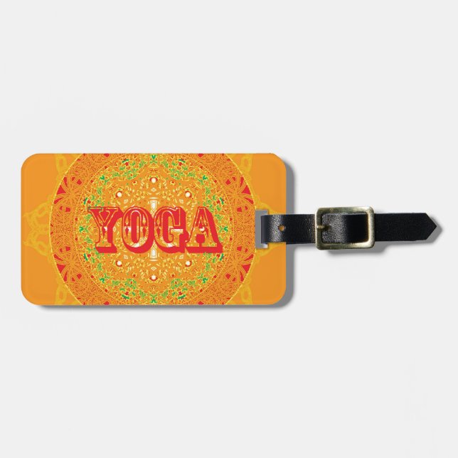 YogaMandaladesign Bagagebricka (Horisontell Framsida)