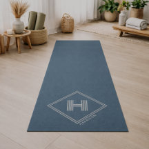 Yogamatta | Modern geometrisk monogram initial