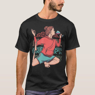 Yogameditationsmandala motiv andlighet lotus t shirt
