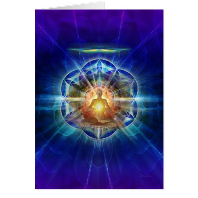 YogaMeditator 2 Hälsningskort (Framsidan)