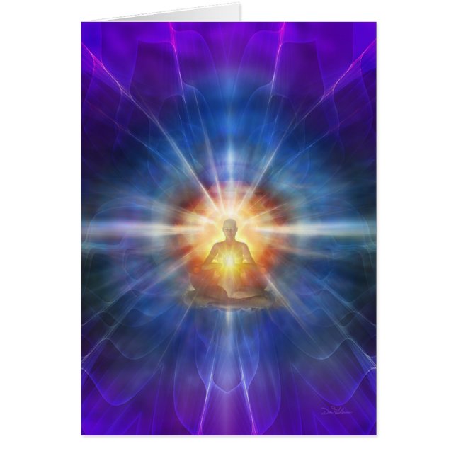 YogaMeditator 8 Hälsningskort (Framsidan)