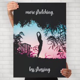 Yogamotivationsväggkonst Poster