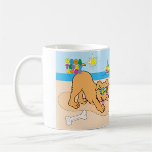 Yoganallen med besegrar hundmuggen kaffemugg