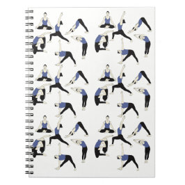 Yogaposen Notizbuch in Blau – für klare Gedanken & Anteckningsbok