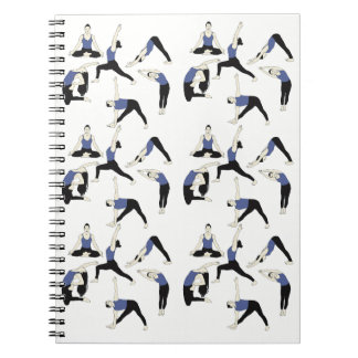 Yogaposen Notizbuch in Blau – für klare Gedanken & Anteckningsbok