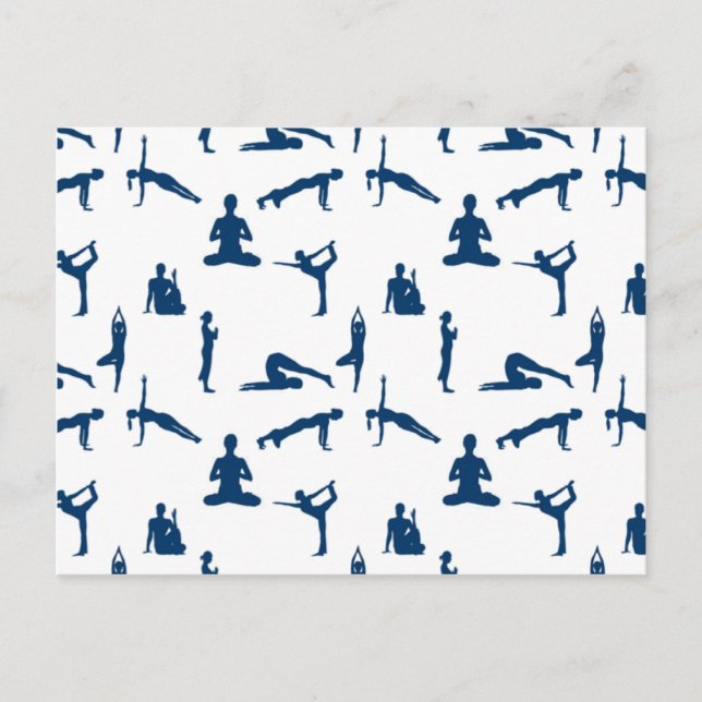 Yogapositioner Vykort (Framsida)